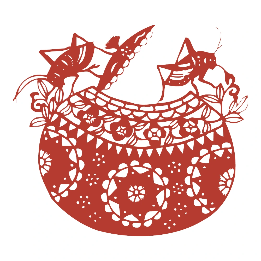 Animals in a Floral Bowl — finished design