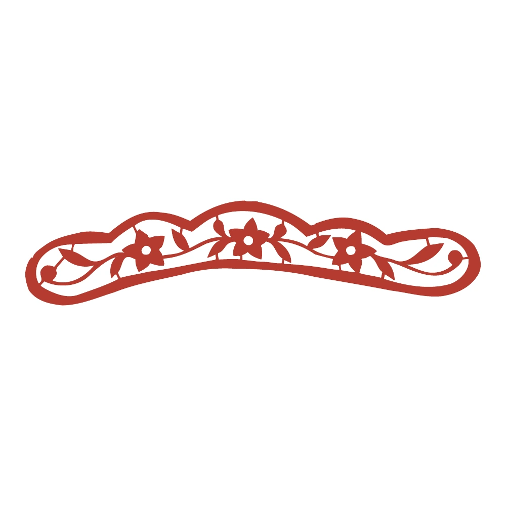 Floral Border paper-cut design