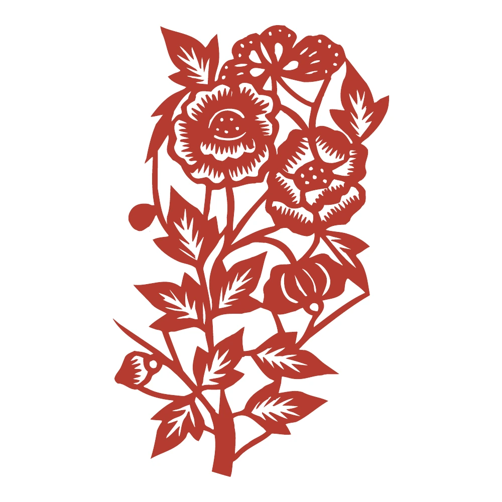 Flowering Branch paper-cut design