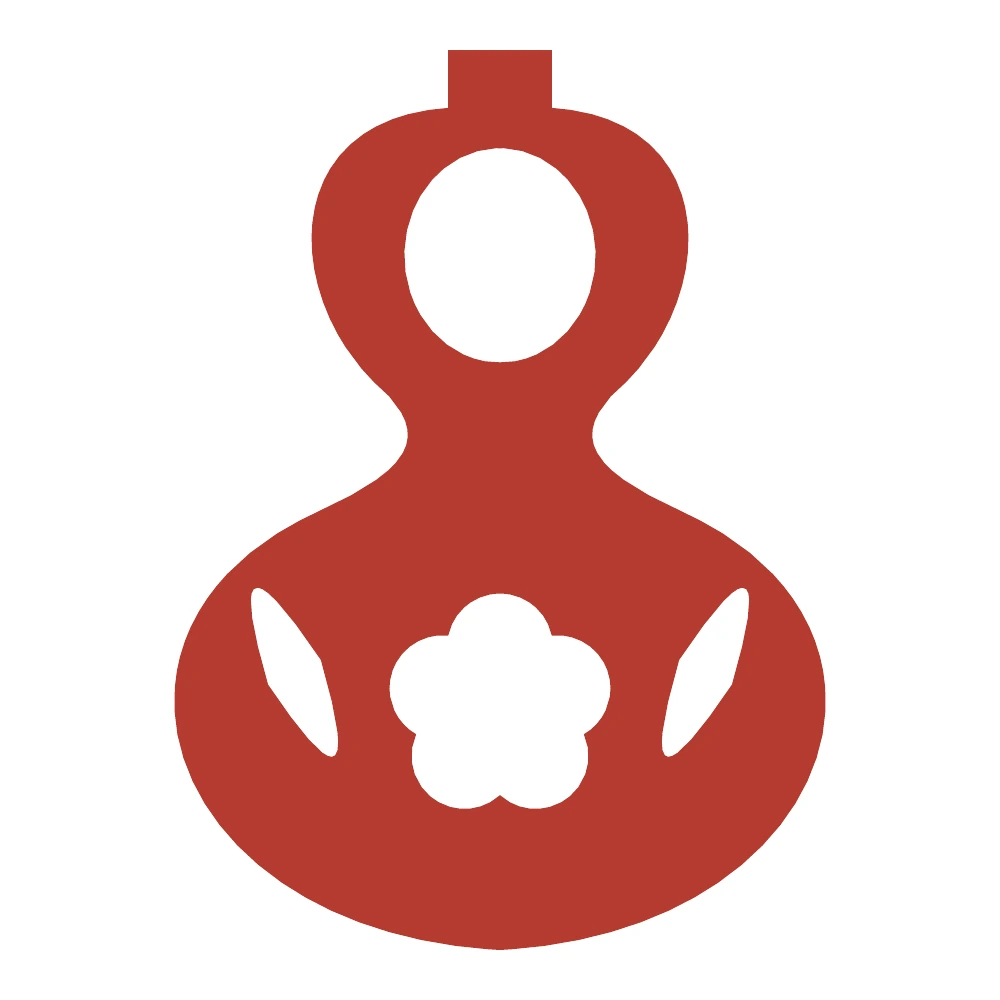 Lucky Gourd paper-cut design