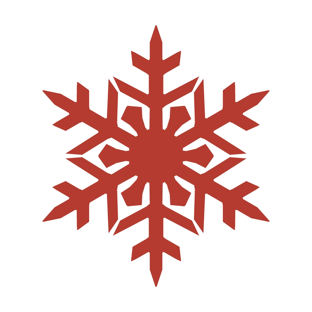 Six-point Ice Flower — finished design
