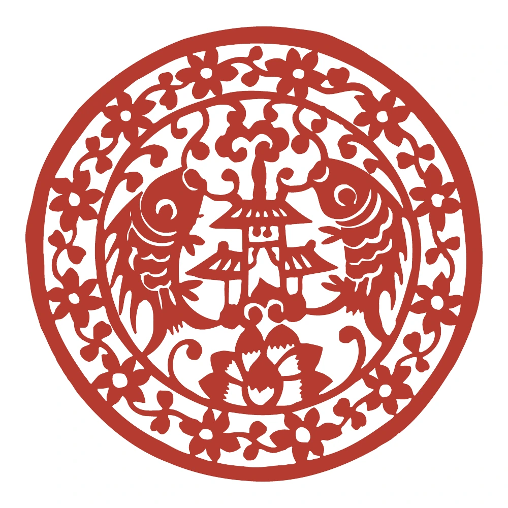 Paired Birds Roundel — finished design