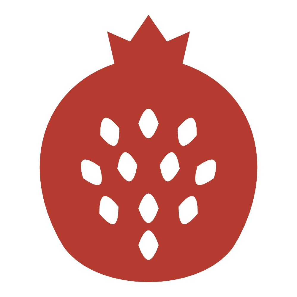 Pomegranate Wishes paper-cut design
