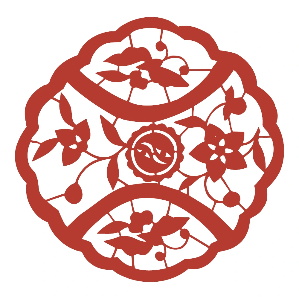 波形の花葉の輪