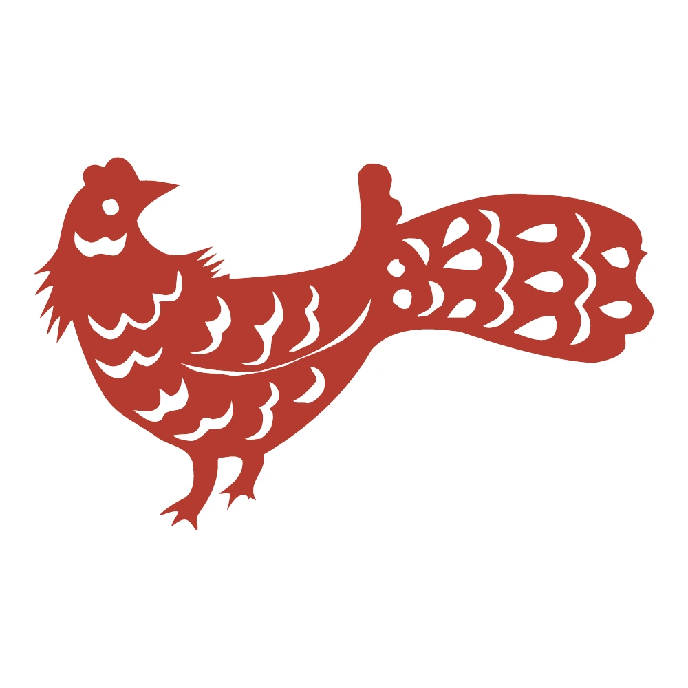 Scalloped-Tail Hen — finished design