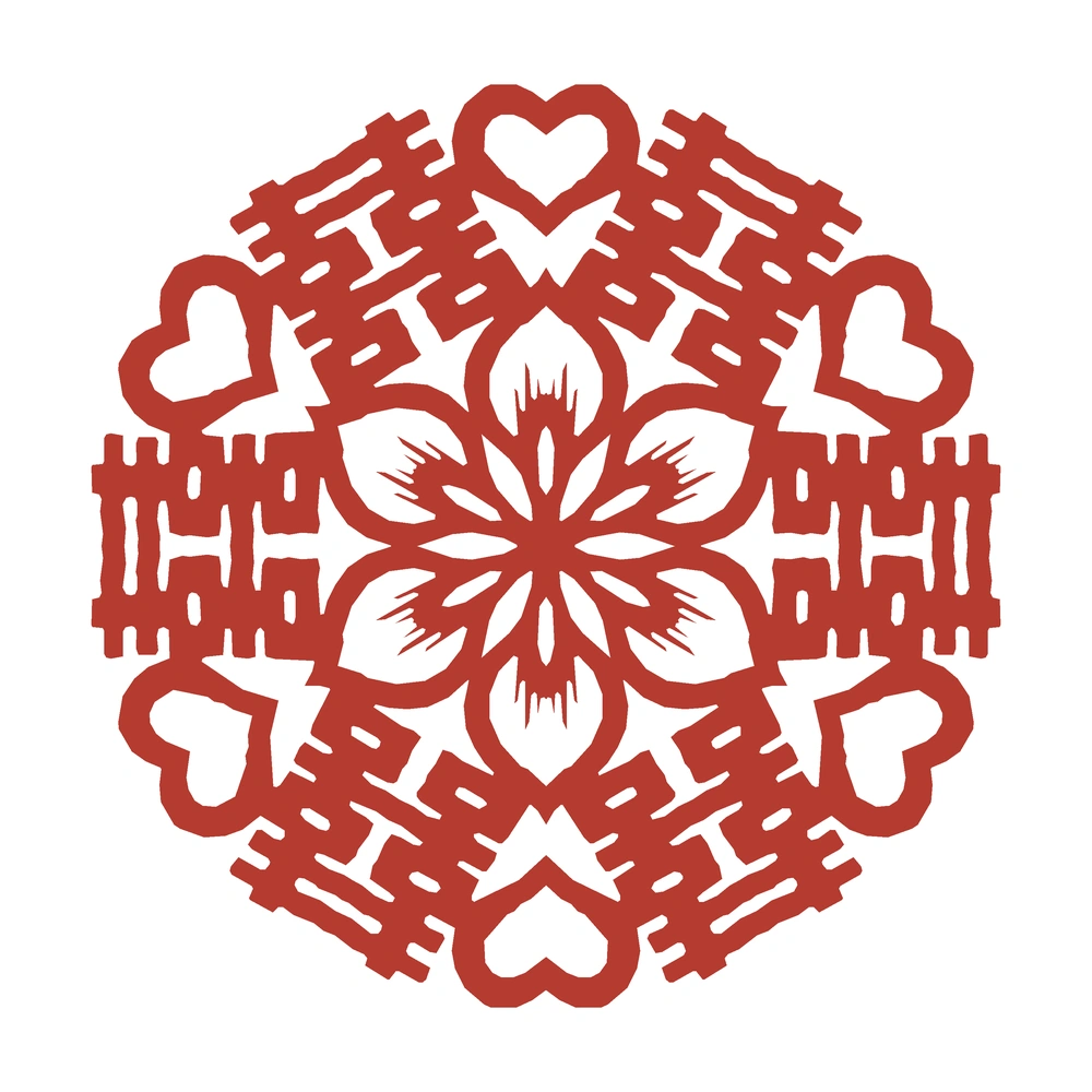 Six Happiness Hearts — finished design