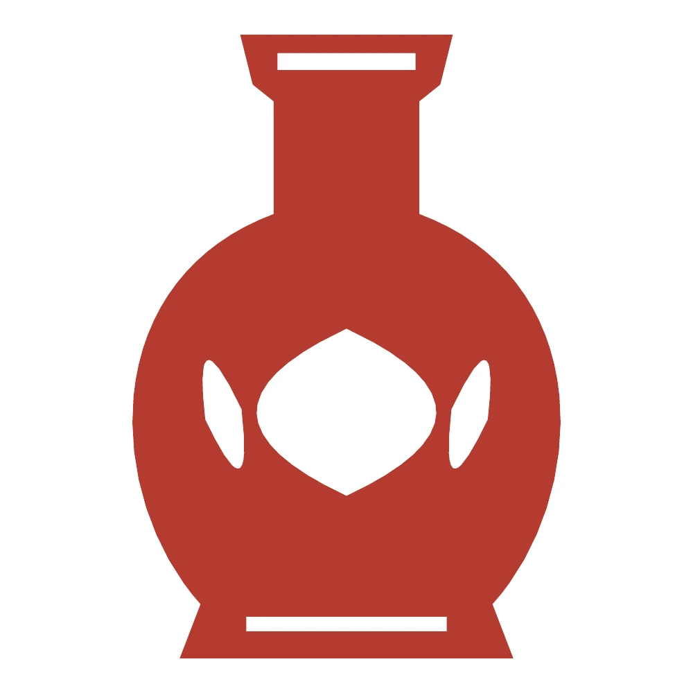 Vase of Peace paper-cut design